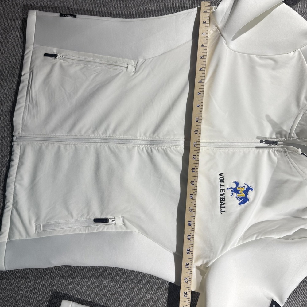 McNeese State Cowboys Jacket Womens XL White NCAA Volleyball Under Armour Storm - Picture 6 of 8